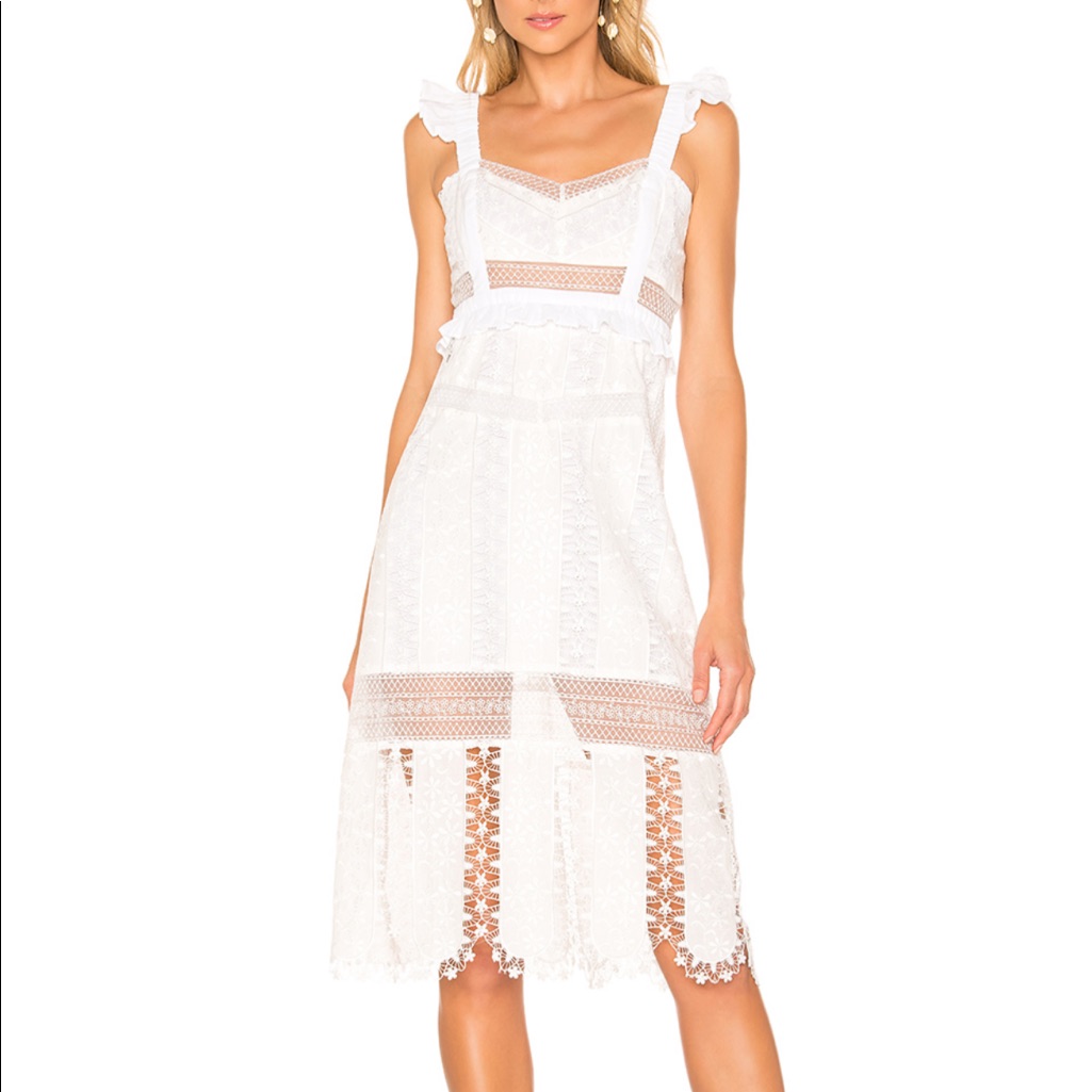 For Love And Lemons Gabrielle Midi Dress